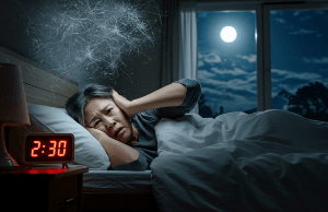 夜中の天井からの物音で眠れない状況